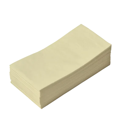 Champange tissue napkins 33x33 cm, 2ply, 1/8 folding on table