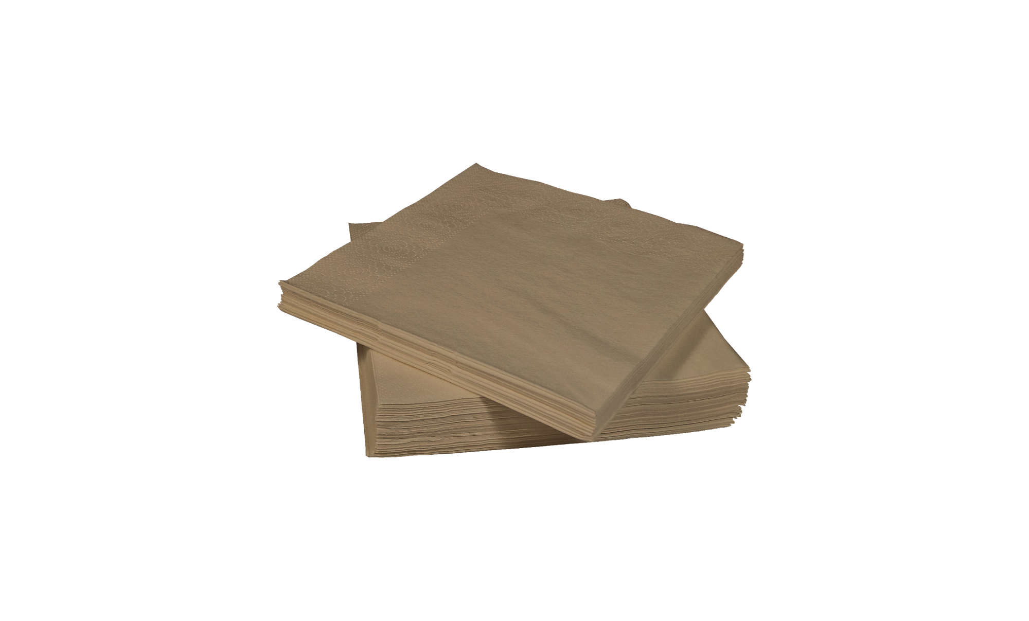 Light brown tissue napkins 33x33 cm, 2/3ply, 1/4 folding Light brown tissue napkins 33x33 cm, 2/3ply, 1/4 folding