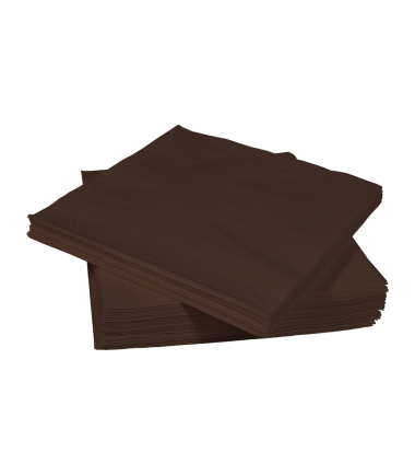 coffee tissue napkins 33x33 cm, 2/3ply, 1/4 folding