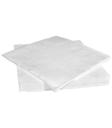 White tissue napkins 33x33 cm, 1ply, 1/4 folding