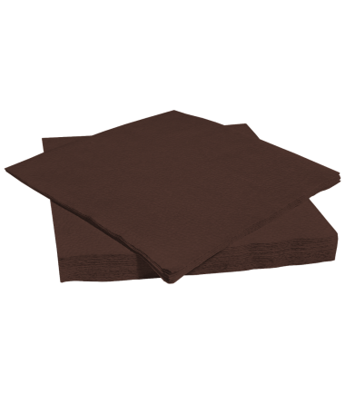 Coffee tissue napkins 33x33 cm, 1ply, 1/4 folding