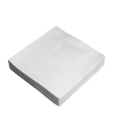 White tissue napkins 24x24 cm, 1ply, 1/4 folding