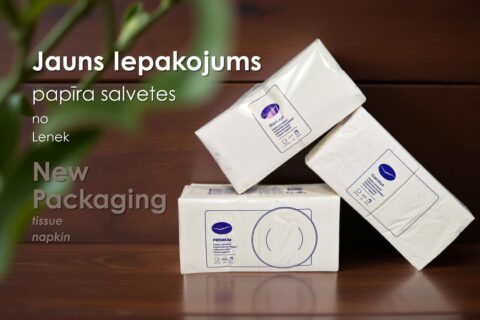 lenek paper napkins ne packaging latvia. LENEK salvešu iepakojums .jpg