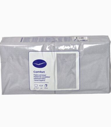 2-ply 33 cm napkins, 250 pcs – soft and durable 100% cellulose napkins for everyday and festive use grey tissue napkin