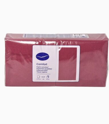 2-ply 33 cm napkins, 250 pcs – soft and durable 100% cellulose napkins for everyday and festive use burgundy tissue napkin