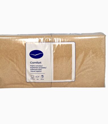 2-ply 33 cm napkins, 250 pcs – soft and durable 100% cellulose napkins for everyday and festive use light brown tissue napkin